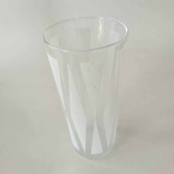 Vintage Frosted Diamond Tom Collins Bar Glass 1960s Mid Century Beer Glass - Picture 3 of 6